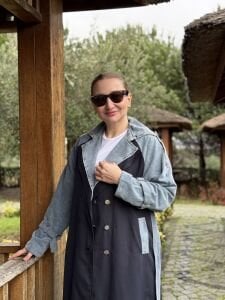 A.Akay Denim detaylı Trençkot Laci