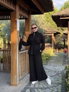 Kemerli Oysho Takım Siyah