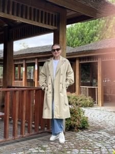 Açık Vizon Z.r orjinal marka Astarlı Trençkot