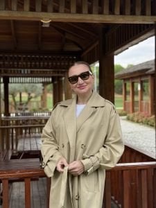 Açık Vizon Z.r orjinal marka Astarlı Trençkot