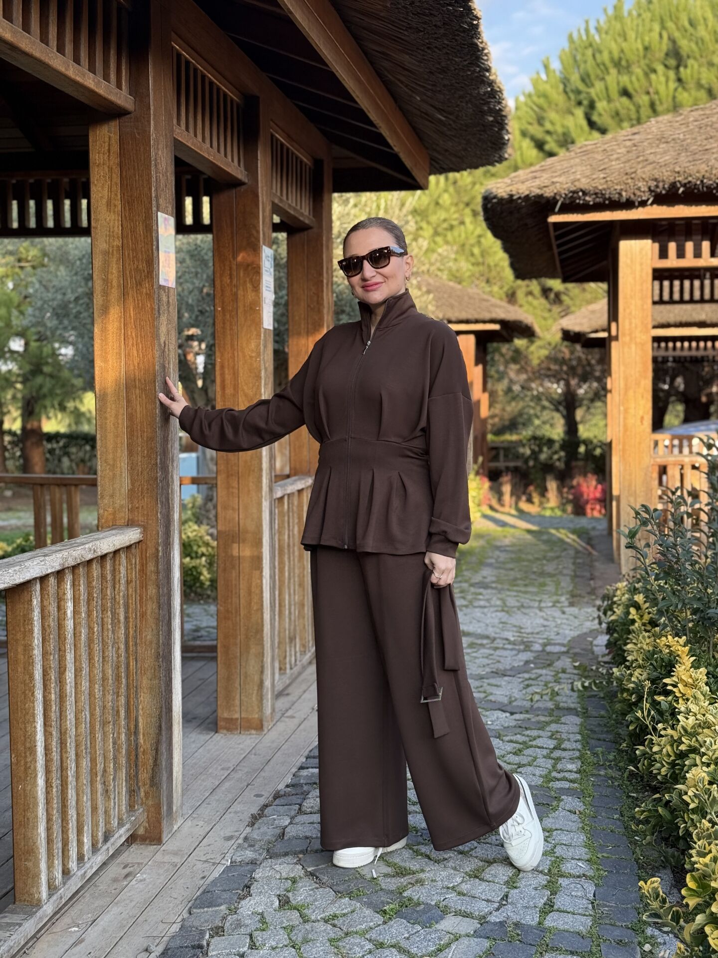 Kemerli Oysho Takım kahve