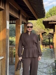 Kemerli Oysho Takım kahve