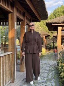 Kemerli Oysho Takım kahve