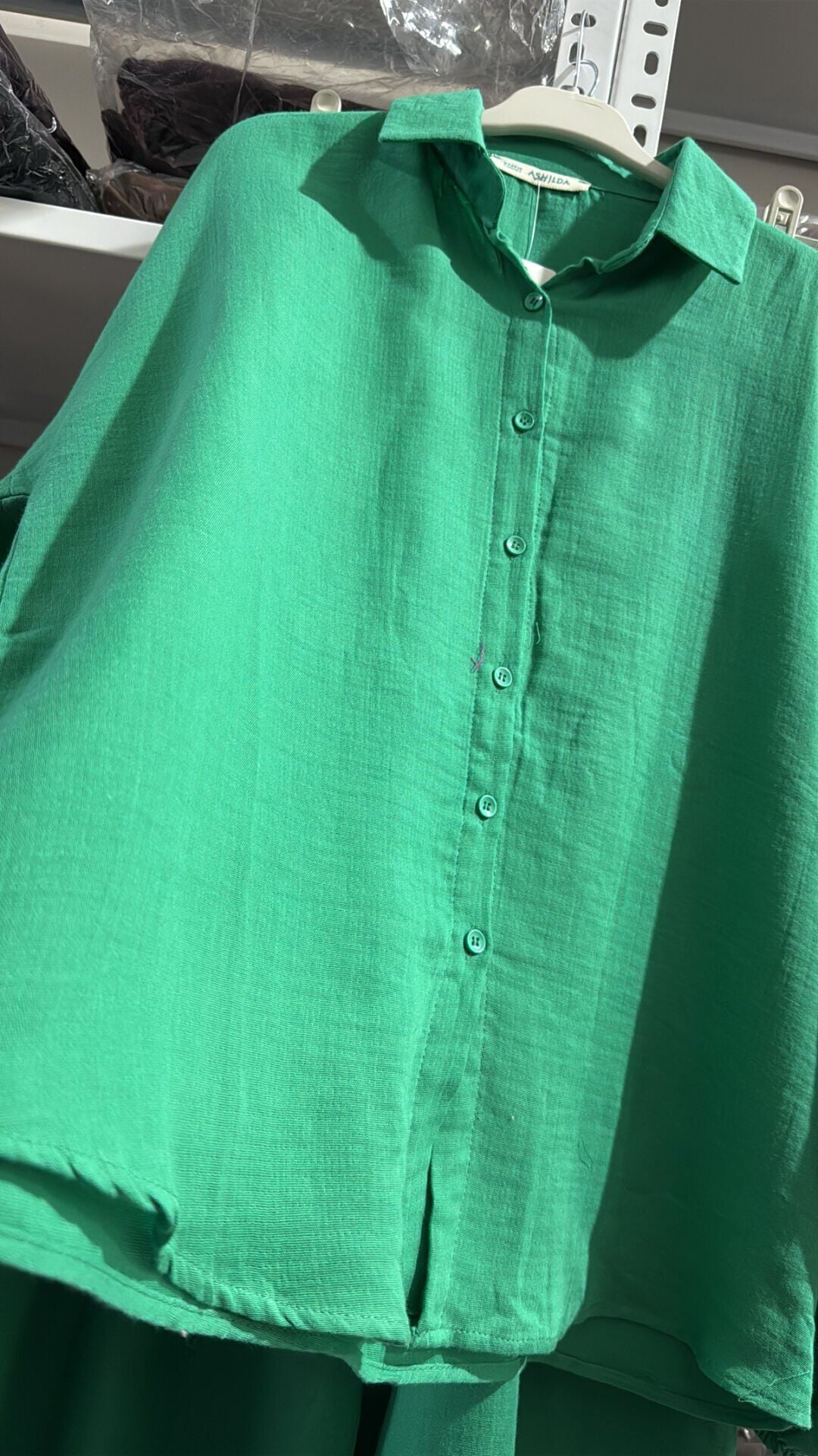 Oversize Müslin Takım benetton yeşili 8282