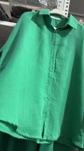 Oversize Müslin Takım benetton yeşili 8282