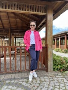 Lacivert tensel kargo pantolon