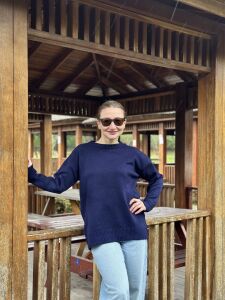 Yumoş kazak lacivert