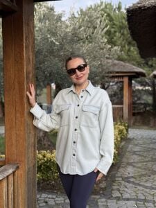 Orjinal River kot gömlek açık.mavi