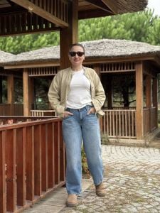 Orjinal topshop kot pantolon Mavi