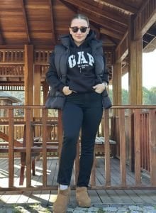 skinny denim pantolon siyah