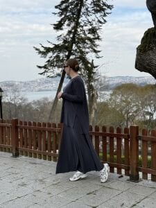 Afili Sandy Pile etek takım Antrasit