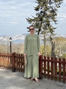 Afili Sandy Pile etek takım Çağla