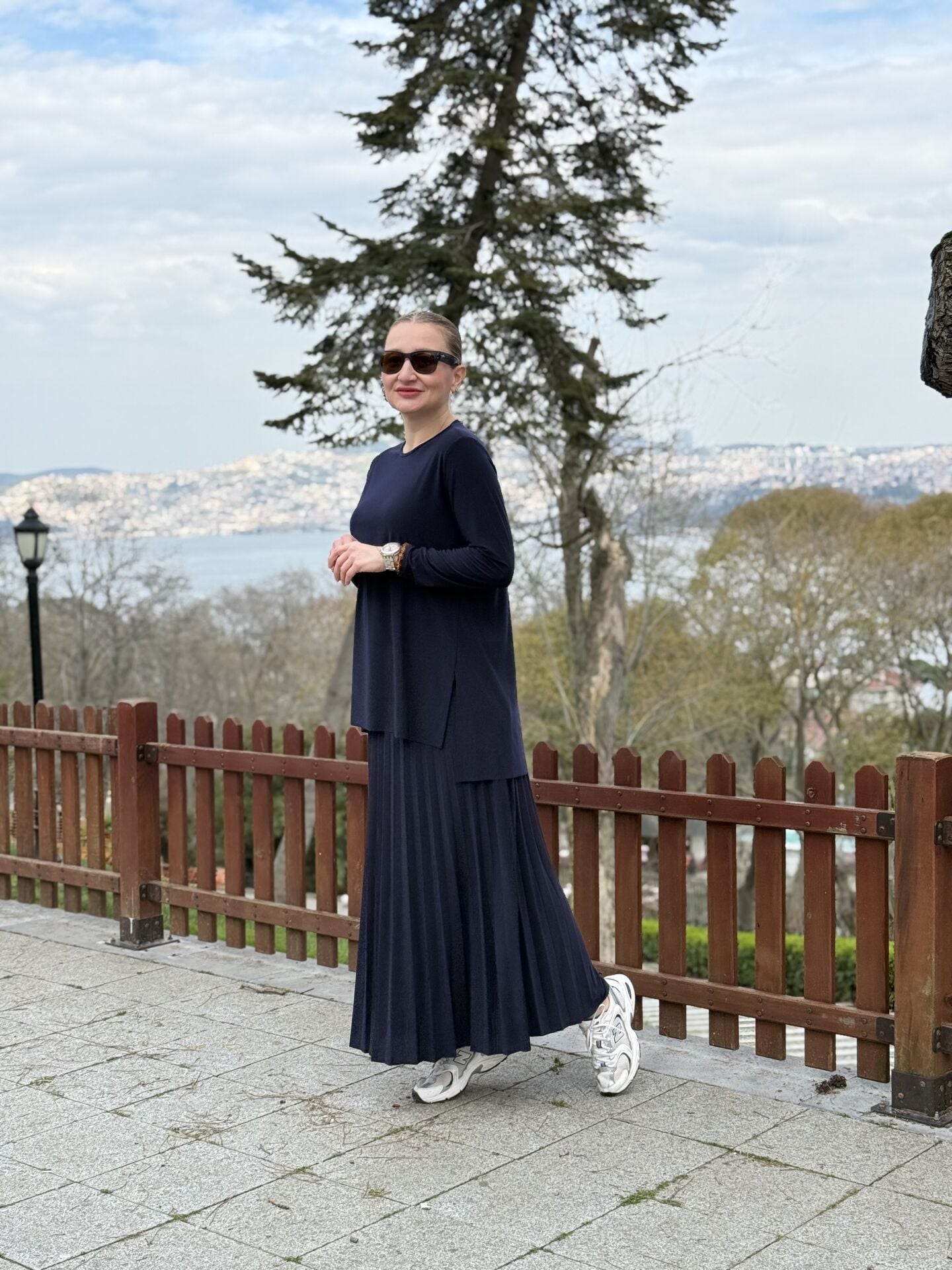 Afili Sandy Pile etek takım Lacivert