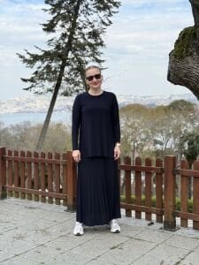 Afili Sandy Pile etek takım Lacivert