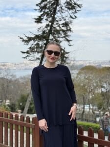 Afili Sandy Pile etek takım Lacivert