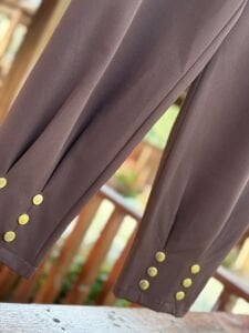 Paça detaylı A.akay beli lastikli kumaş pantolon kahve