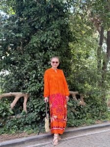 Dilara Viskon Katleya Elbise turuncu