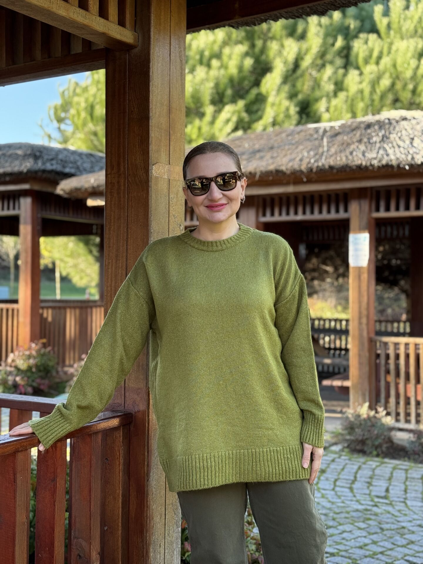 Yumoş kazak yağyeşili