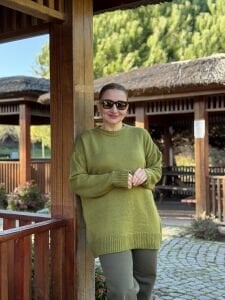 Yumoş kazak yağyeşili