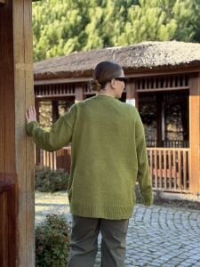 Yumoş kazak yağyeşili