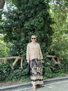 Dilara Viskon Katleya Elbise bej