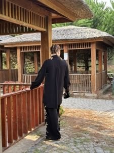 Siyah Viskon pullu nakışlı Takım