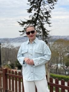 Orjinal River kot gömlek açık mavi