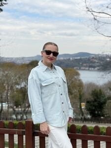 Orjinal River kot gömlek açık mavi