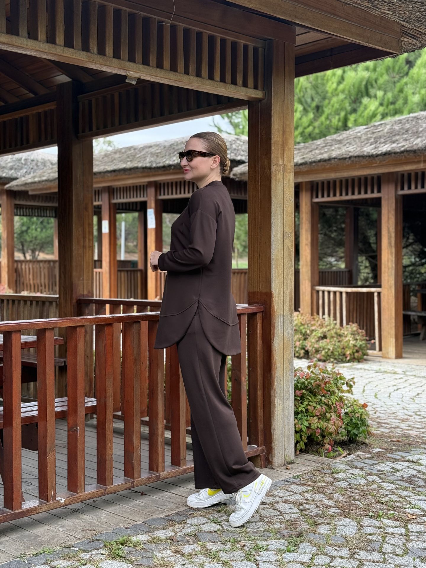 Ayışığı Oysho takım Kahve