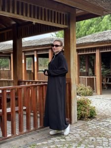 SİYAH Yarım FERMUARLI OYSHO ELBİSE