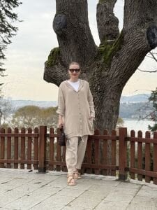 A.akay 7157 Müslin-Keten Takım Taş