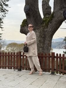 A.akay 7157 Müslin-Keten Takım Taş