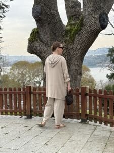 A.akay 7157 Müslin-Keten Takım Taş