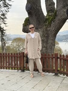 A.akay 7157 Müslin-Keten Takım Taş