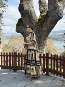 siyah-bej katleya pamuk 577