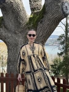 siyah-bej katleya pamuk 577