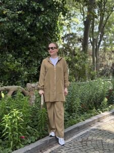 A.akay kupra tensel Fermuarlı takım Safran (5112)