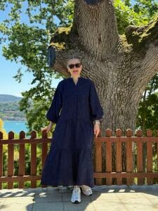 Polo Brode Patlı tensel elbise Lacivert