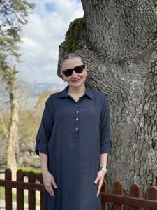 Hera Etek ucu fırfır elbise laci