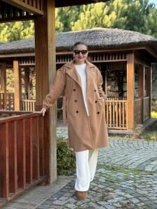 Kemerli Kaşe Kaban Camel