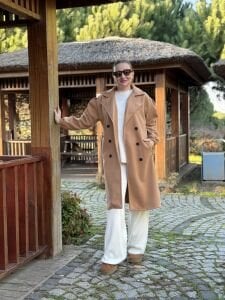 Kemerli Kaşe Kaban Camel