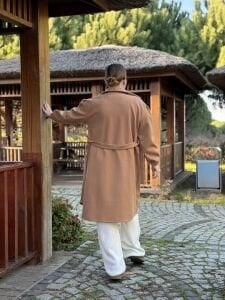 Kemerli Kaşe Kaban Camel