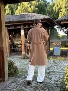 Kemerli Kaşe Kaban Camel