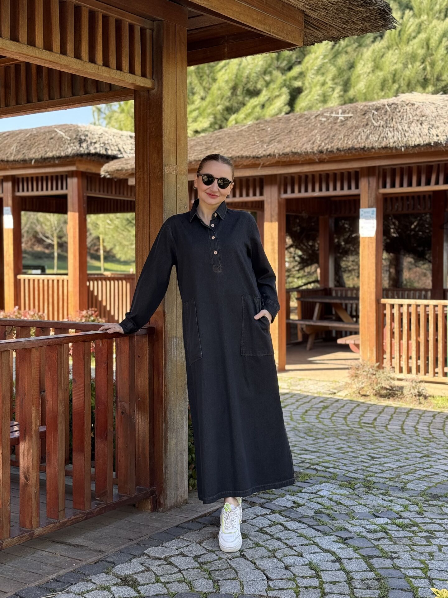 Melin cepli Kot elbise antrasit