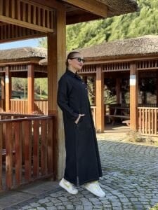 Melin cepli Kot elbise antrasit