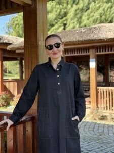 Melin cepli Kot elbise antrasit