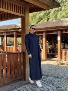 Melin cepli Kot elbise lacivert