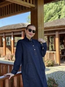 Melin cepli Kot elbise lacivert