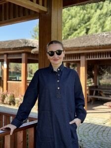 Melin cepli Kot elbise lacivert