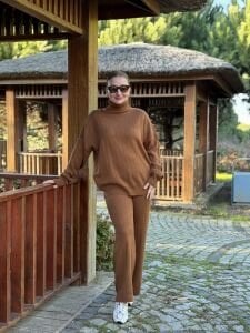 Taba triko takım balıkçı yaka